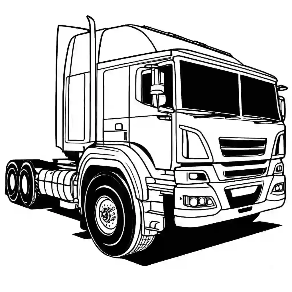 Articulated Truck coloring pages